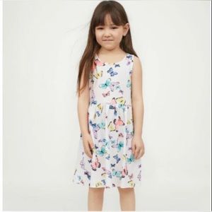 H&M Kids White Butterfly Dress